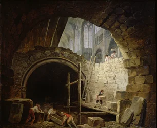 Plądrowanie podziemi królewskich w St. Denis w październiku 1793 r.